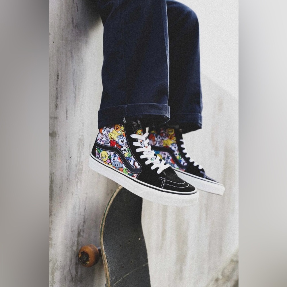NWT Vans x Atmos SK8 Hi Emoji Old Skool Collab